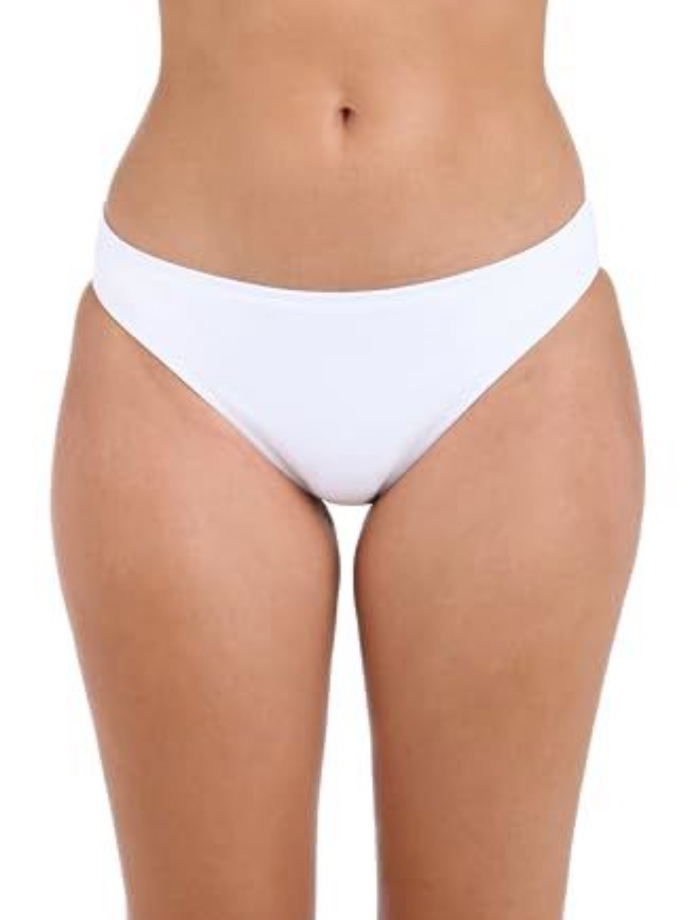 La Blanca NWT Standard Island Goddess Solid Hipster Bikini Bottom, White, size 6